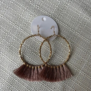 COPY - Womens Beaded Hoop Earrings